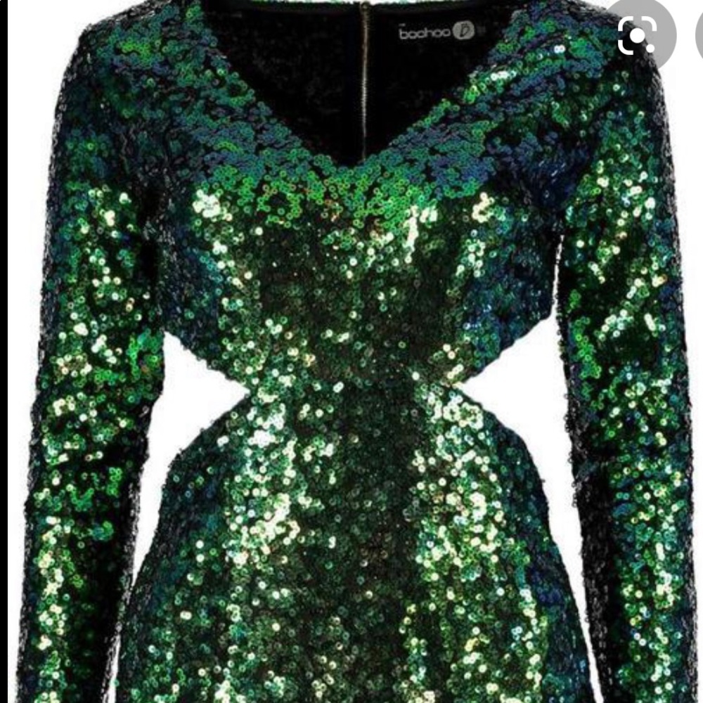 NWT sequin bodycon cutout dress